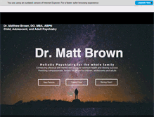 Tablet Screenshot of drmattbrown.com